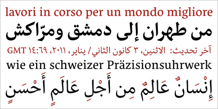 Nassim font preview