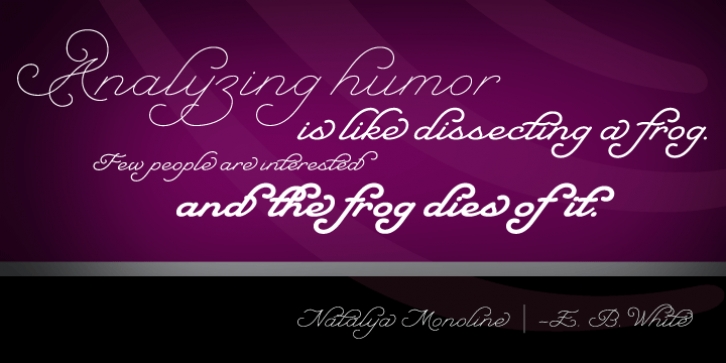 Natalya Monoline font preview