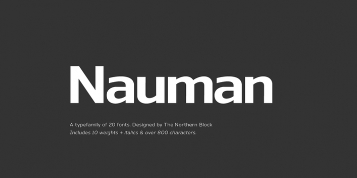 Nauman font preview