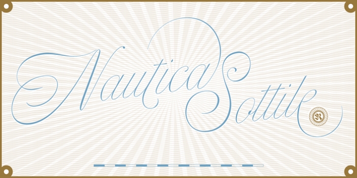 Nautica Sottile font preview