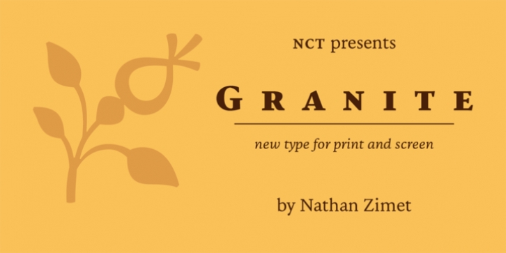 NCT Granite font preview