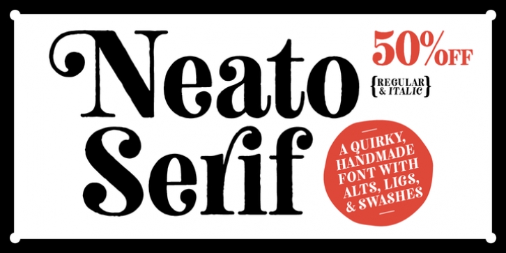 Neato Serif font preview