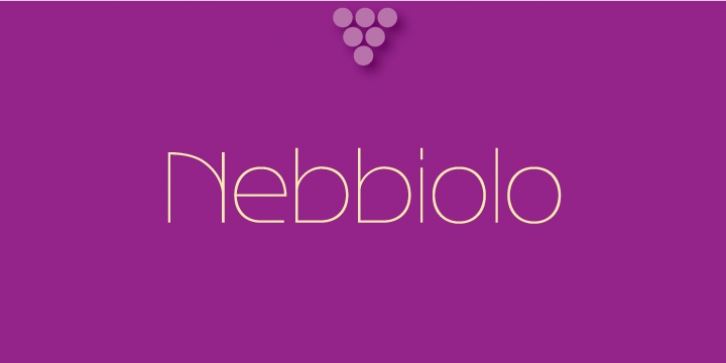 Nebbiolo font preview