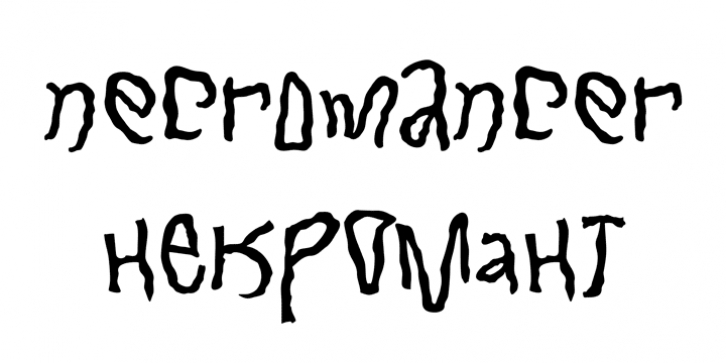 Necromant font preview