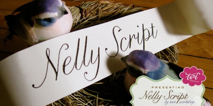 Nelly Script font preview