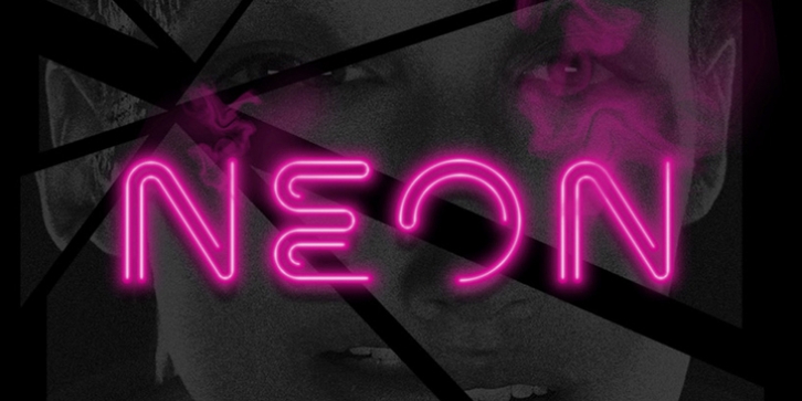 Neon font preview