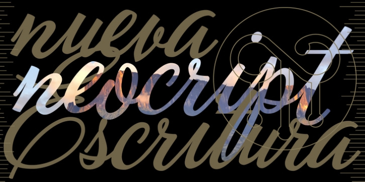 Neoscript Pro font preview
