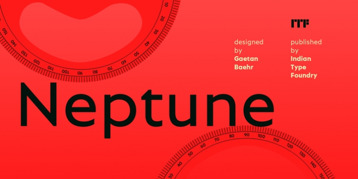 Neptune font preview