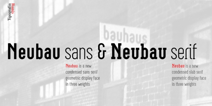 Neubau font preview