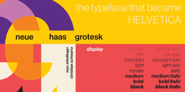 Neue Haas Grotesk font preview