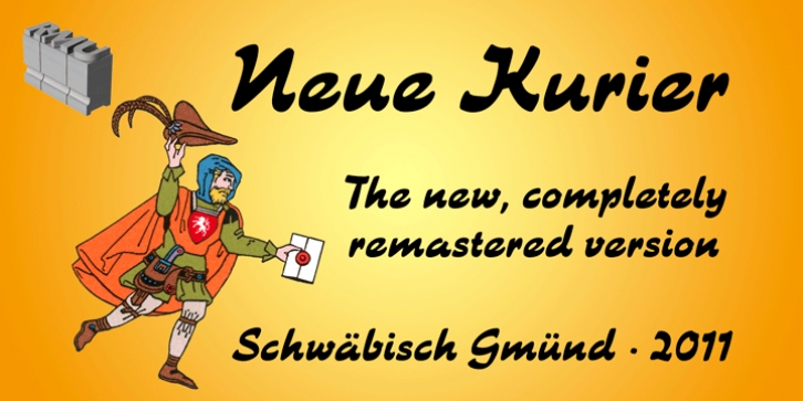 Neue Kurier font preview