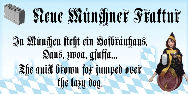 Neue Muenchner Fraktur font preview