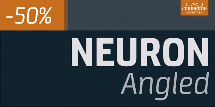 Neuron Angled font preview