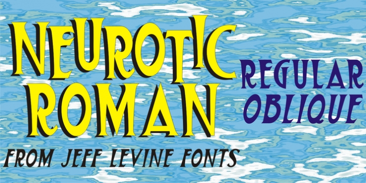 Neurotic Roman JNL font preview