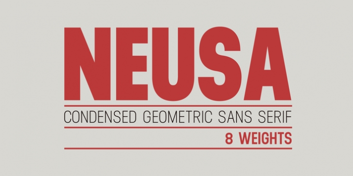 Neusa font preview