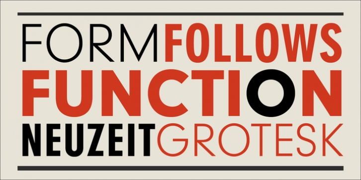 Neuzeit Grotesk font preview