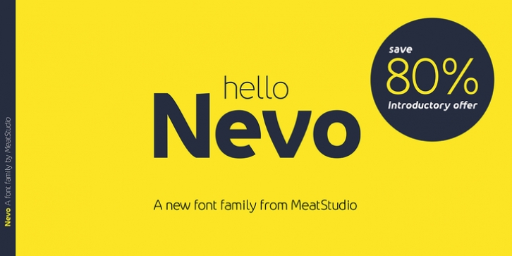 Nevo font preview