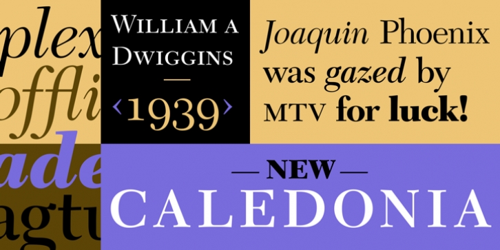 New Caledonia font preview