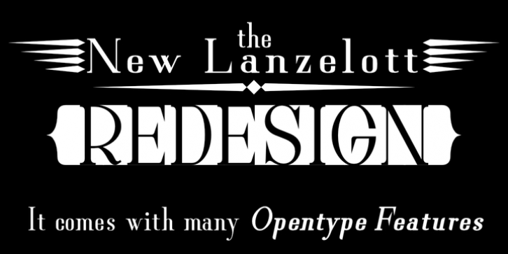 New Lanzelott font preview