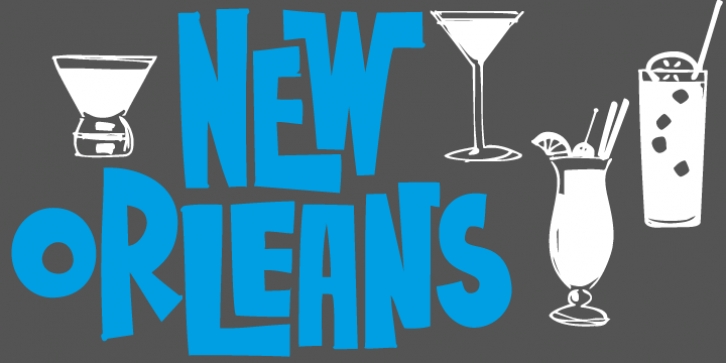 New Orleans Doodles font preview