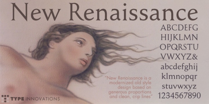 New Renaissance font preview