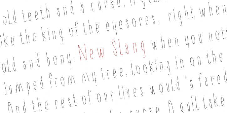 New Slang font preview