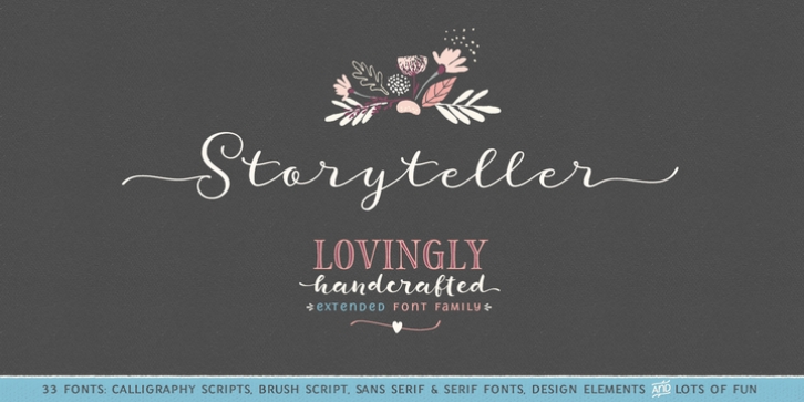New Storyteller font preview