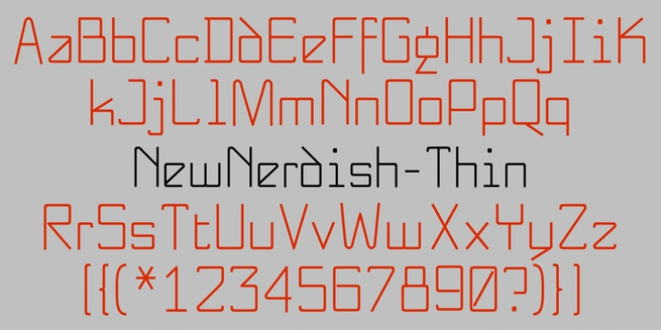 NewNerdish font preview