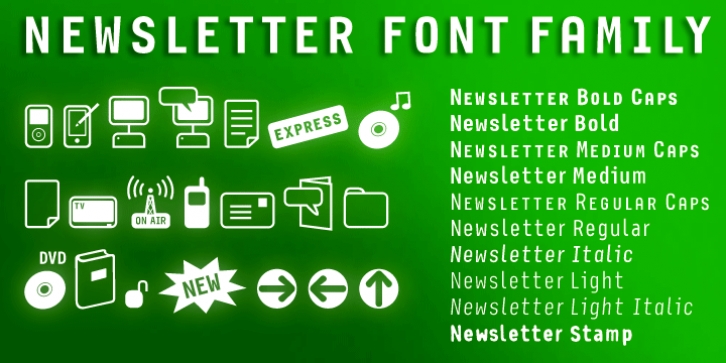 Newsletter font preview