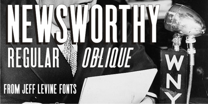 Newsworthy JNL font preview