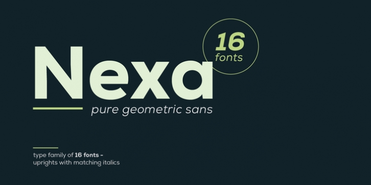 Nexa font preview