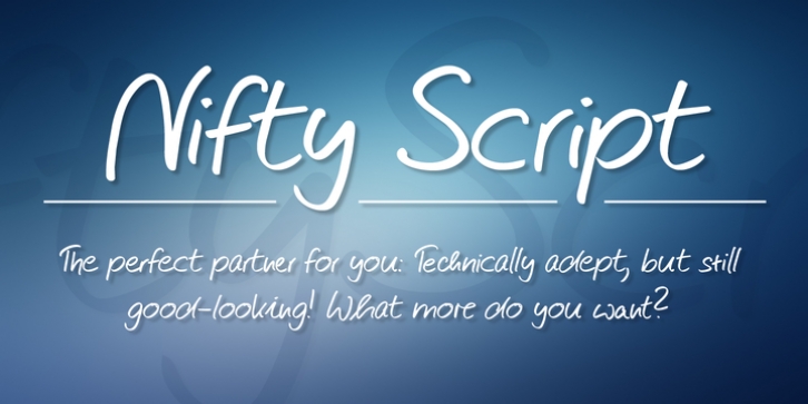 Nifty Script font preview