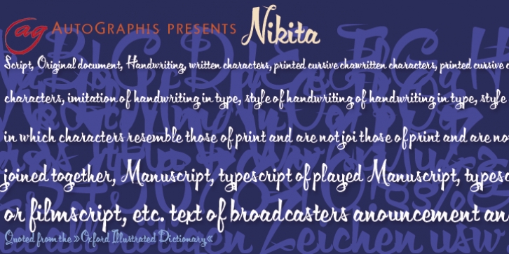 Nikita font preview