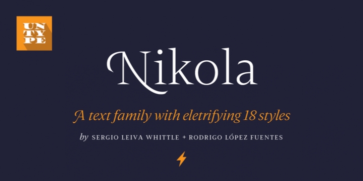 Nikola font preview