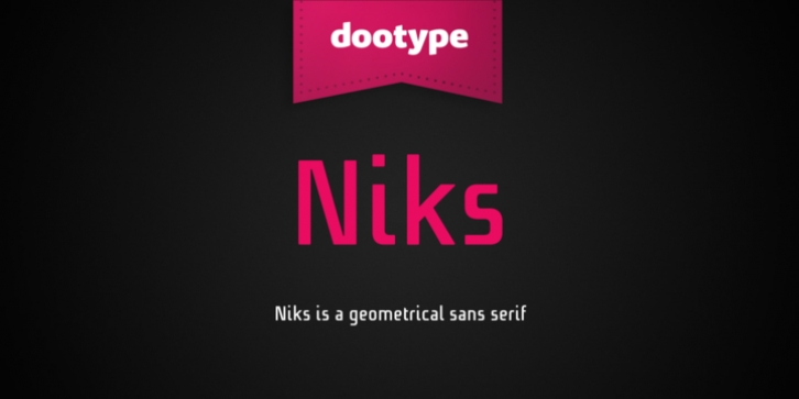 Niks font preview