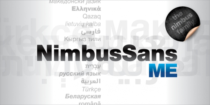 Nimbus Sans ME font preview