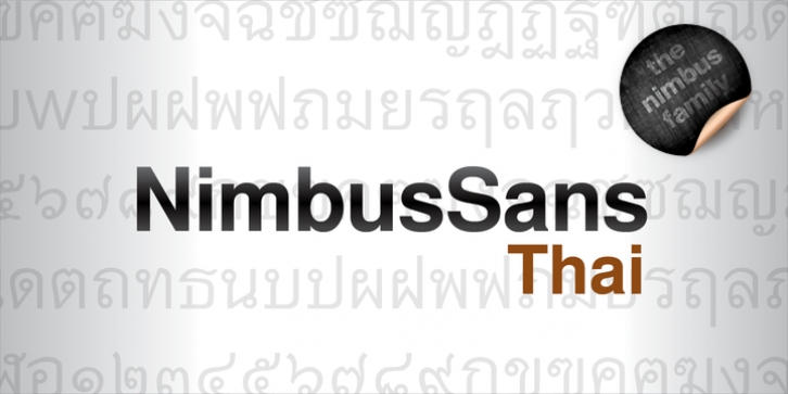 Nimbus Sans Thai font preview