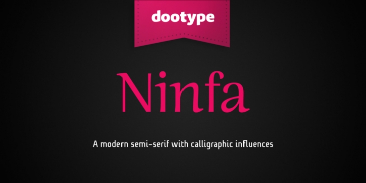 Ninfa font preview