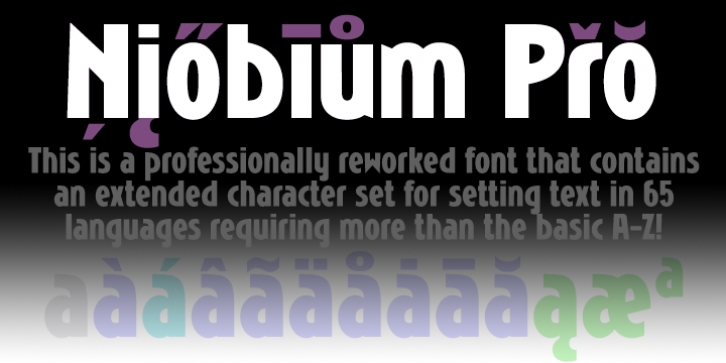 Niobium Pro font preview