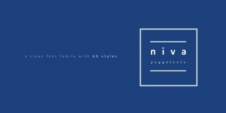 Niva font preview