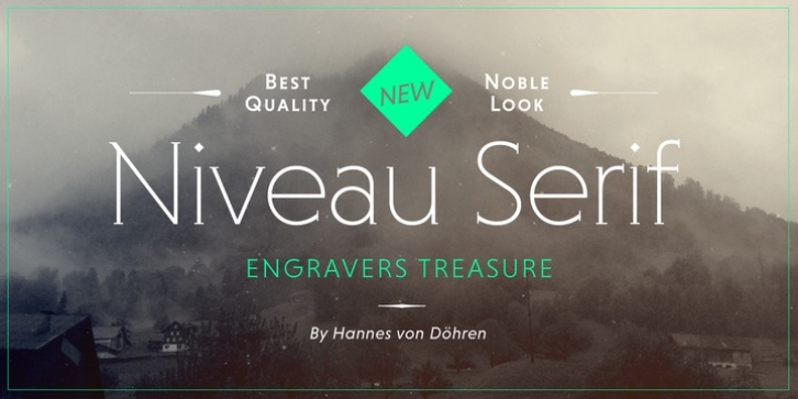 Niveau Serif font preview