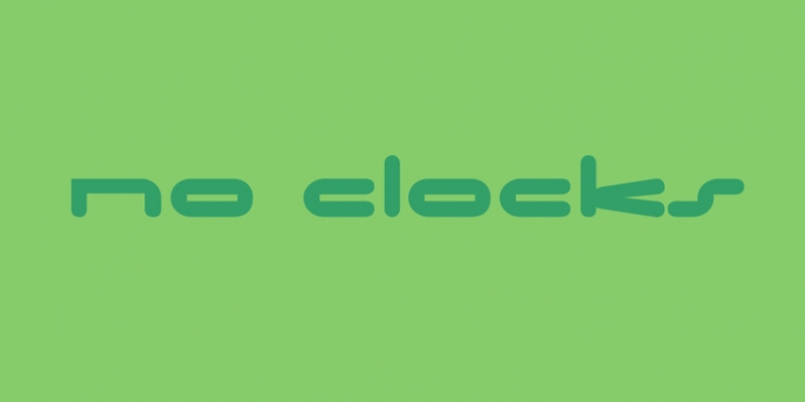 No Clocks font preview