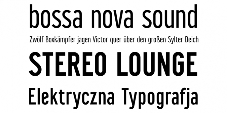 Noga font preview