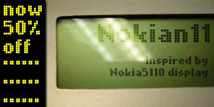 Nokian11 font preview
