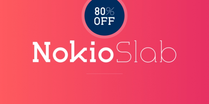 Nokio Slab font preview