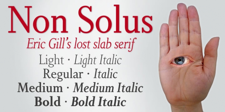 Non Solus font preview