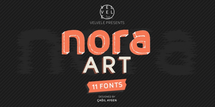 Nora Art font preview