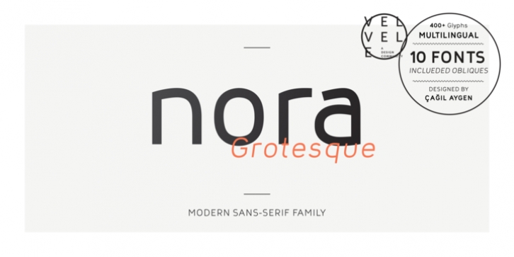 Nora Grotesque font preview