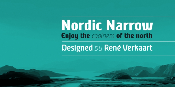 Nordic Narrow Pro font preview