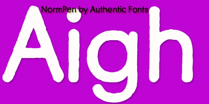 Norm Pen font preview